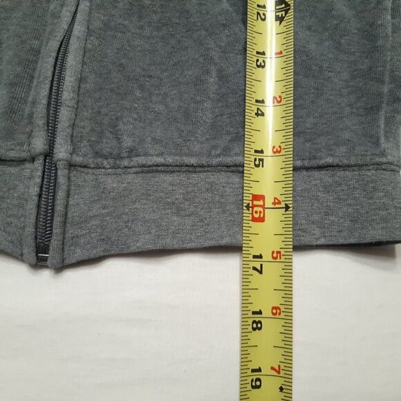 Circo Hoodie Girls Small 6 Gray Full Zip Up Fleece Peace Sign Pockets - Picture 5 of 14